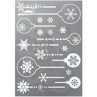 Heitmann Deco Fensterbilder 28,5 x 40 cm Weiß