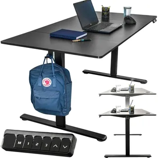 becke Schreibtisch Elektrisch verstellbar schwarz