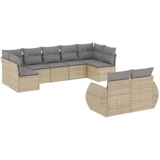 VidaXL 3221818, Hellgrau, Rattan, Stahl, 110 kg, Erwachsene & Kinder, 710 mm, 620 mm - Hellgrau