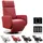 Relaxsessel Leder x 110 x Rot mit Liegefunktion