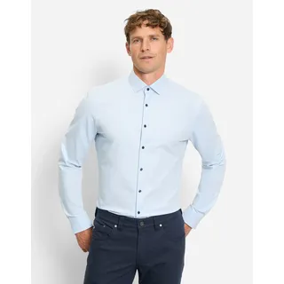 OLYMP Businesshemd "No. Six super slim" Jersey-Hemd, bleu
