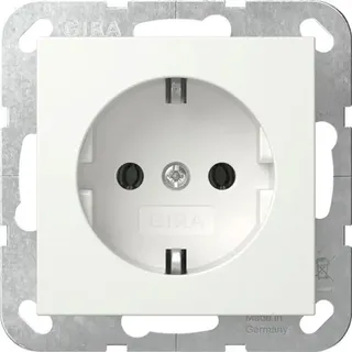 Gira Schuko-Steckdose 32 mm Weiß 1 St.