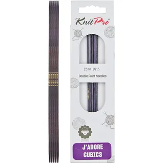 KnitPro J’adore Cubics Nadelspiele 6" (15cm) | 2,5mm