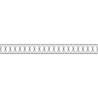 Alberts 665203 Dekorelement Design Eleganz | für die Dekoration von Doppelstabmattenzäunen | anthrazit | Breite 2000 | Höhe 200 mm