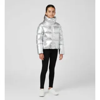 Save The Duck für Frauen/Mädchen. J32452G-ICED21 Dyla Jacke silber (14 Años), Lässig, Synthetisch, Polyester, Langarm, Kinderbekleidung