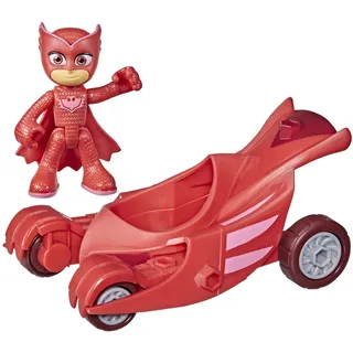PJ Masks Eulengleiter Vorschulspielzeug, Eulettes Fahrzeug mit Eulette Action-Figur für Kinder ab 3 Jahren, recycelbare Verpackung,