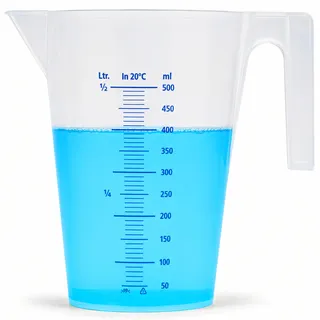 LICARGO Messbecher 1 Liter, 1000 ml – Litermaß & Dosierhilfe zum Abmessen in Küche & Autopflege, für Waschmittel, Backen & Kochen, lebensmittelecht, BPA-frei, spülmaschinenfest, Made in Germany
