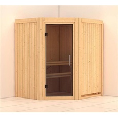 Bild Sauna Tonja Eckeinstieg, ohne Saunaofen moderne Tür