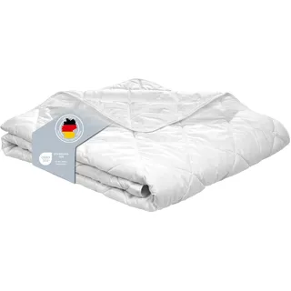 Ganzjahresbettdecke medium | 155x220cm | XDREAM Pure | Steppdecke für alle Jahreszeiten - Weiß