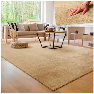 Paco Home Cadiz 630 Kurzflorteppich 140 x 200 cm beige