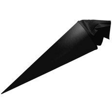 Bild URSUS Schultüten Bastel-Schultüte mit Filzmanschette, schwarz, Höhe: 70 cm, Durchmesser: 20 cm