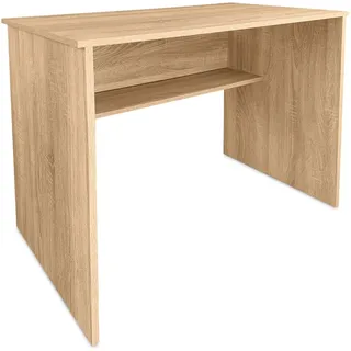Somnia Computertisch, Kambria-Finish, praktisch und funktional, Maße: 90 cm (B) x 49,5 cm (T) x 77 cm (H), Holz, 90 x 49,5 x 77 cm
