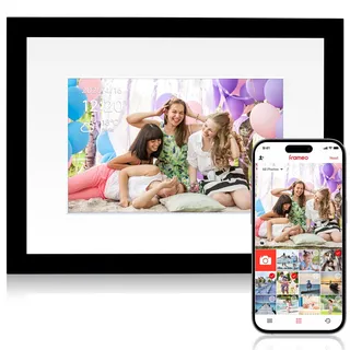 Rollei Digitaler Bilderrahmen, Rollei Smart Frame WiFi 110 Digital Photo Frame | 10,1 Zoll Frameo 1280x800 IPS Touchscreen 32GB Speicher Schwarzer Rahmen Digitaler-Bilderrahmen-Digital-Frameo-Fotorahmen