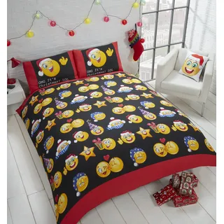 Rapport Weihnachten Faces Mehrfarbig 135 x 200 cm + 2 x 40 x 80 cm