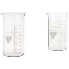 neoLab RASOTHERM Becherglas hohe Form mit Ausguss, (Boro 3.3), 3000 ml & RASOTHERM Becherglas hohe Form mit Ausguss, (Boro 3.3), 1000 ml