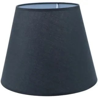 Sinta Lampenschirme 22cm/8.6 Inch Baumwolle Stoff Moderne Ersatz Lichtschirm Lampenschrim für E14/E27 Ersatzschirm Tischlampe Nachttischlampe Wandlampe,Schwarz