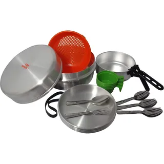 Cao Camping Camping-Geschirr für 4 Personen, 4,5 l, Aluminium