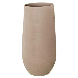 DRW Bodenvase mit Regenschirm, aus Keramik, Braun, 50 x 24 x 24 cm