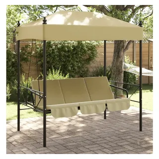 vidaXL Hollywoodschaukel Sandfarben 3-Sitzer