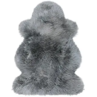 Heitmann Felle Fellteppich »Lammfell farbig - Premium Qualität« fellförmig 70 mm Höhe echtes Austral. Lammfell, besonders dicht & weich, verschiedene Größen, grau