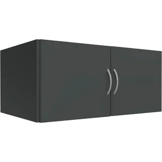 Wimex Aufsatzschrank »Multiraumkonzept Kleiderschrank Aufsatz Hängeschrank« Individuell gestaltbar mit Schränken aus der Serie, Schranksystem, grau