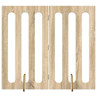vidaXL Faltbarer Haustierzaun 2 pcs Sonoma-Eiche 100,5 x 38 x 90 cm - Braun