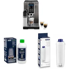 De'Longhi Dinamica Plus ECAM 372.95.TB Kaffeevollautomat mit LatteCrema Milchsystem + Original EcoDecalk DLSC 500 Entkalker Wasserfilter DLSC002