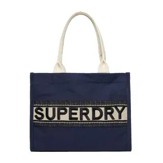 Superdry für Damen. W9110381A Luxe Tasche in Marineblau (OSFA), Lässig, Baumwolle