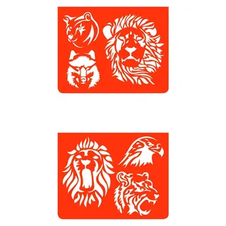 Vorlage-Set Wildtiere, Djeco