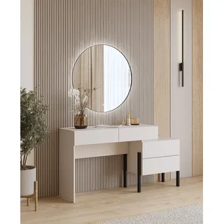 otto home »Jukon, Breite 143 cm, moderner Schminktisch« ohne Spiegel, Schminktisch, grifflos mit 4 SK