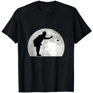 Boccia Mond Bocciakugel Boulespeler Boule T-Shirt