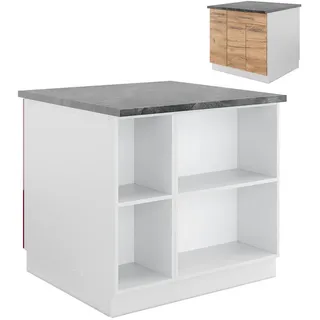 Vicco Kochinsel Fame-Line 90 x 82 x 60 cm Weiß