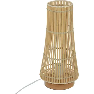 Atmosphera Createur d ́interieur Tischlampe Bambus Mahe 38 cm , Naturmaterialen , E27 , 17.5x38x17.5 cm , Nur In Filialen Erhältlich, Nur In Filialen Erhältlich