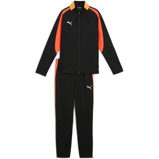PUMA Herren Individualliga Tracksuit Jr Gestrickte Anzüge, PUMA Black-Heat Fire, 140 EU