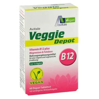 Avitale VEGGIE Depot Vitamin B12+Magnesium+Folsäure Tabletten 60 St.