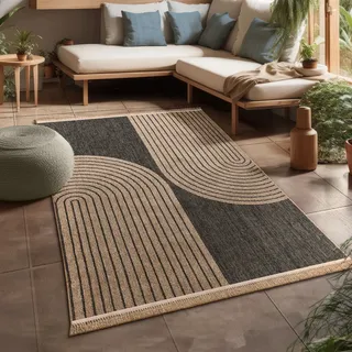 Paco Home Cologne 493 Outdoor-Teppich 160 x 220 cm Grau