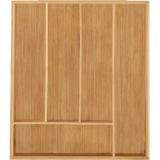 Relaxdays Besteckkasten Bambus 5 Fächer 5 x 30 x 34 cm