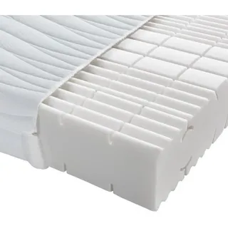 Sleeptex Komfortschaummatratze , Weiß , Textil , H2 , rechteckig , 180x200 cm , Textiles Vertrauen - Oeko-Tex®, Made in Austria , Härtegradauswahl, Bezug abnehmbar/waschbar, Ober- und Unterseite versteppt, für Hausstauballergiker geeignet, wendbar, optimale Belüftung, für verstellbare Lattenroste geeignet, atmungsaktiv, schadstoffgeprüft, aktive Schulterzone , Schlafzimmer, Matratzen, Kaltschaummatratzen