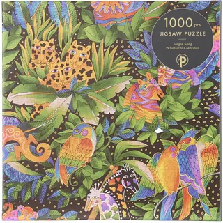 Paperblanks Jungle Song 1000 Piece Jigsaw Puzzle, Laurel Burch Collection by Paperblanks (Whimsical Creations): 1000 Pieces