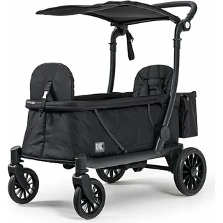 Klappbollerwagen KETTLER COMPACT, klappbar, Sonnendach mit UV50+-Schutz - Schwarz