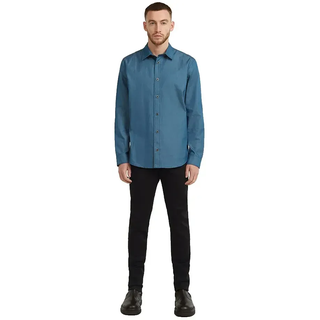 G-star C737 Clean Slim Fit Langarmhemd - Raw Denim - 2XL
