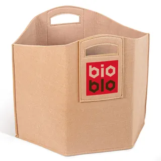 bioblo Filzkorb | Praktischer Aufbewahrungskorb für Bausteine | Tragetasche aus Filz
