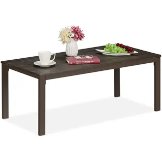 Relaxdays Gartentisch 98 x 39 x 48 cm Braun