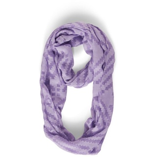 STREET ONE Damen Schlauchschal mit Muster, shiny lilac, A