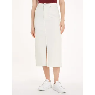 Tommy Hilfiger Bleistiftrock »MIDI STRAIGHT SKIRT HW ECRU«, im 5-Pocket-Style TOMMY HILFIGER Ecru