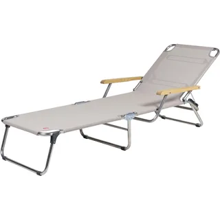 Jan Kurtz Amigo Dreibeinliege mit Armlehnen Aluminium/Esche/Kunstoffgewebe