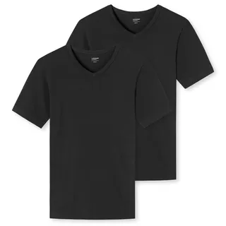 SCHIESSER UNCOVER by SCHIESSER Herren T-Shirts im Pack - Vorteilspack, V-Ausschnitt, S-3XL Schwarz M