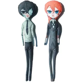 Zhongkaihua Anime BSD Nakahara Chuuya Plüschfigur Dazai Osamu, weich, gefüllt mit drehbarem menschlichem Kissen, Überwurf, 35 cm, Dekoration, lustige Geschenke