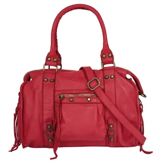 Samantha look Shopper Leder Red