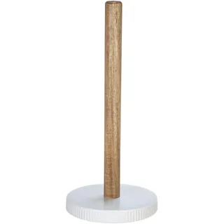 Wenko "REFIA" Tisch-Papierhandtuchhalter Akazienholz, weiß